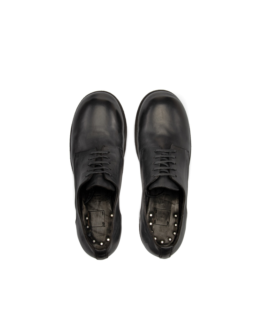 Black Horse Leather GR02 Laced Big Daddy Shoes