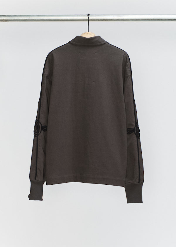 Washed Black "APPLIQUÉ" Track Jacket