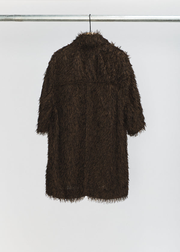 Black / Brown Zip Up Box Shirt