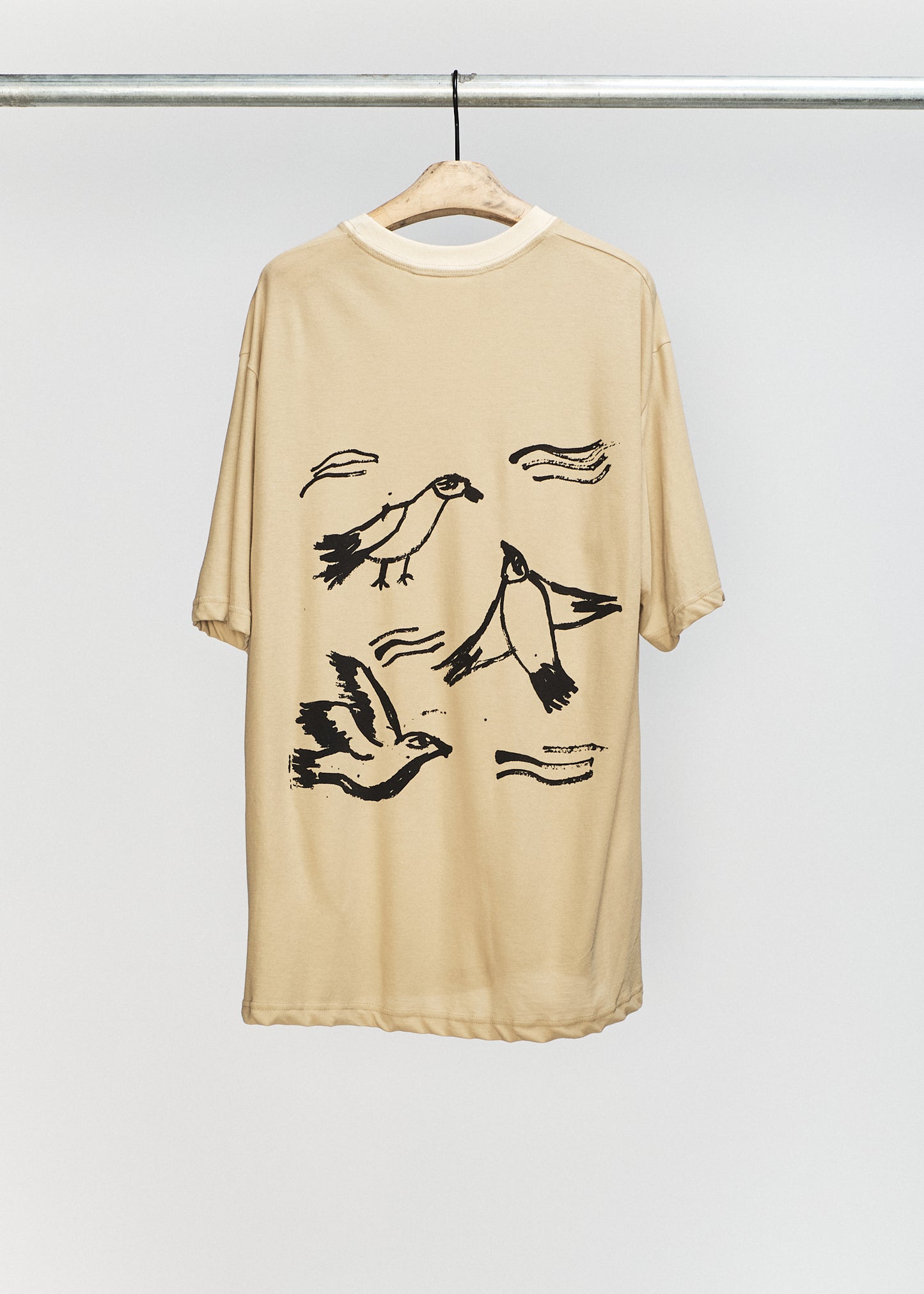 Beige "COORDINATES" Oversized Tee
