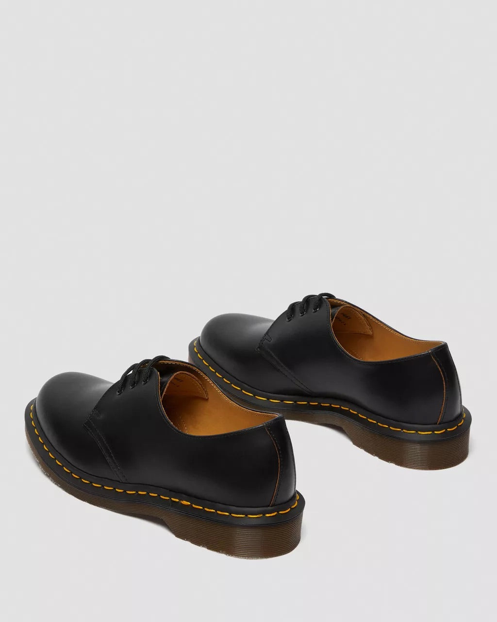 Black Quilon 1461 Vintage Made in England Oxford Shoes