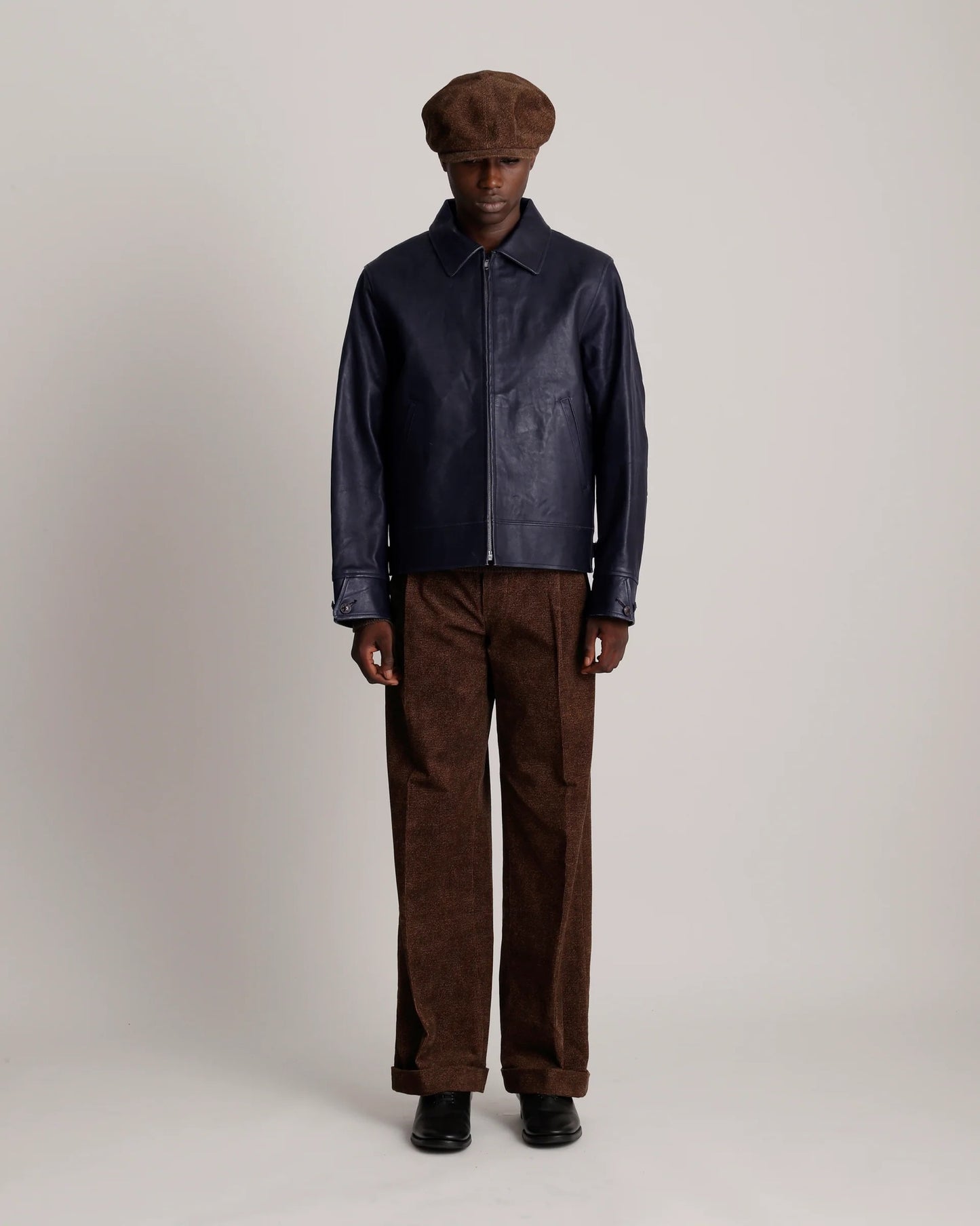 Black Lot.802 Cossack Leather Jacket