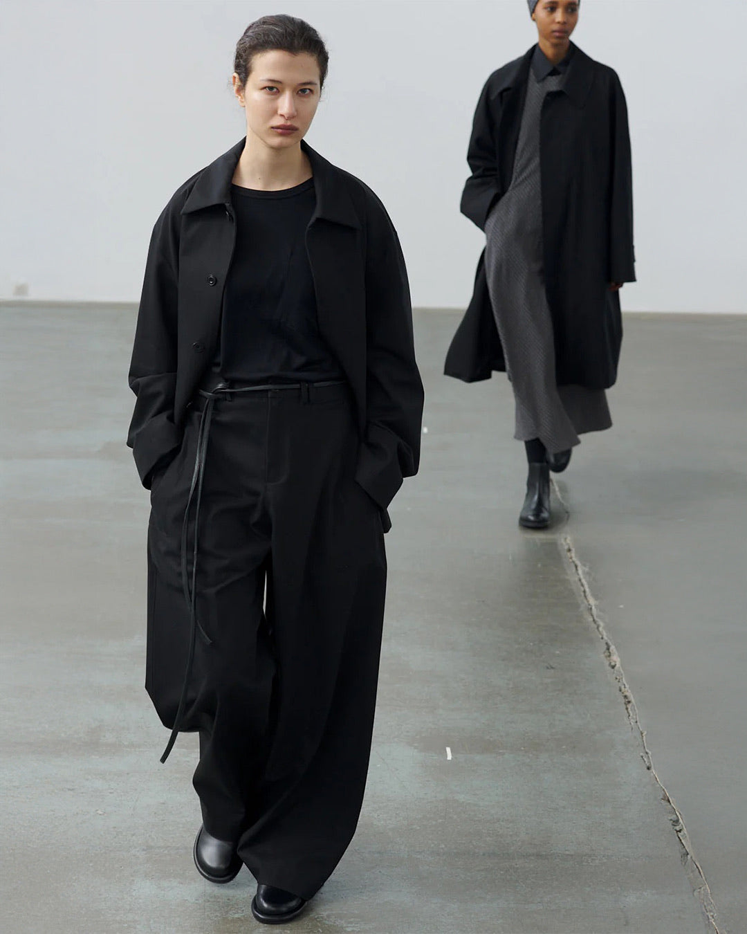 Black Wide Tailored Trouser