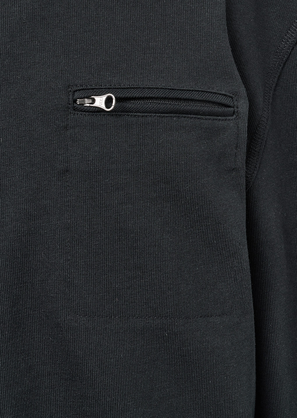 AMOMENTO Black Slim Fit Pocket Jumper