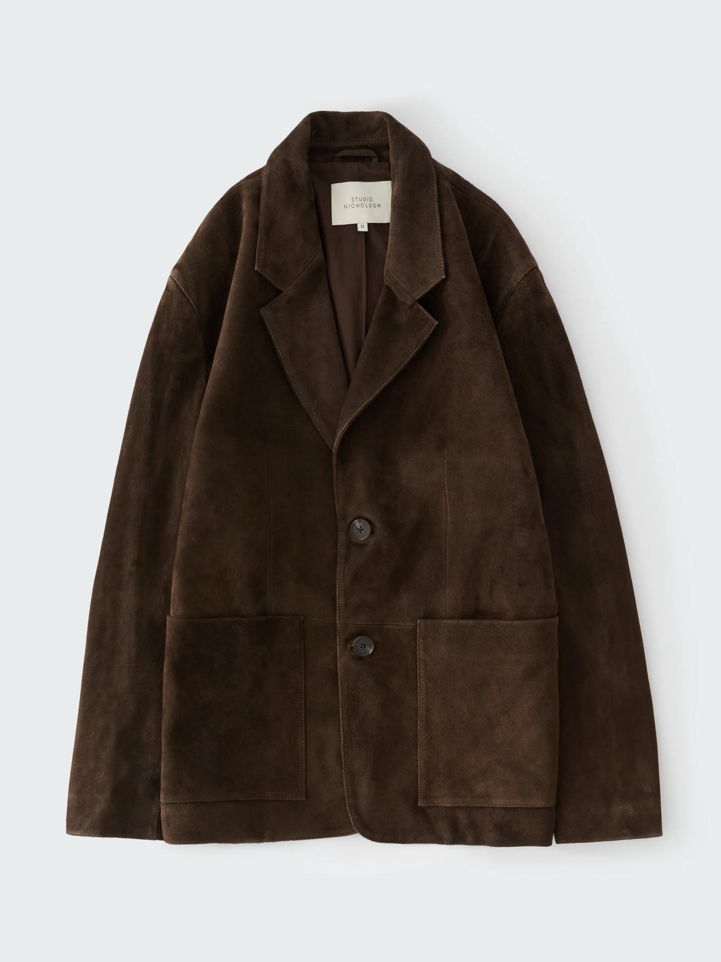 Men Espresso Brown Tiko Suede Blazer Jacket