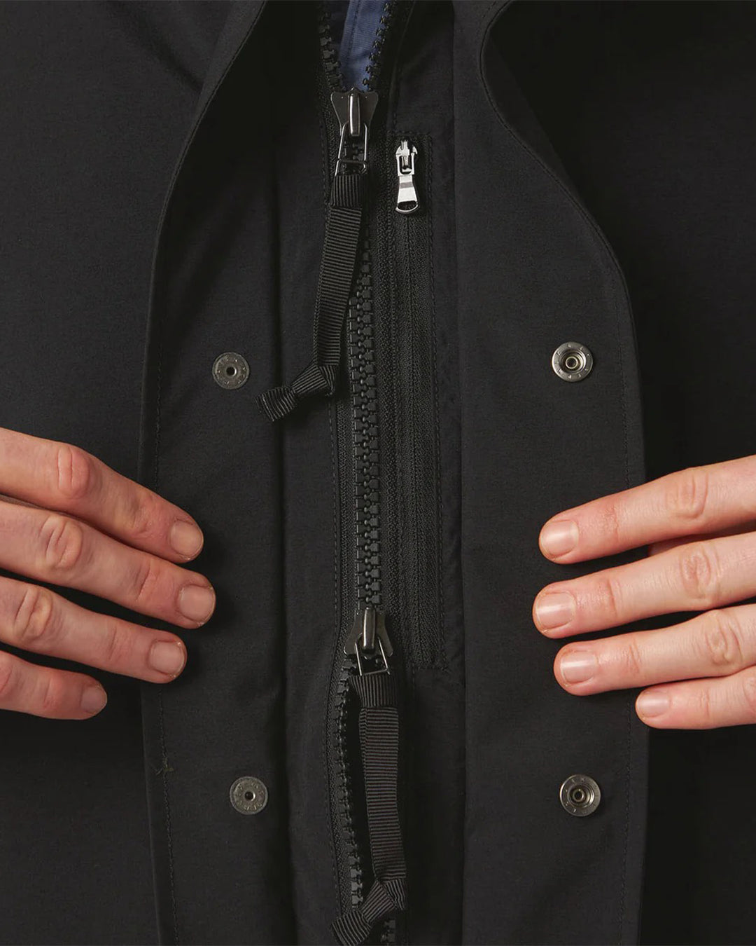 Black 2L NYLON GORE-TEX Cruiser Coat