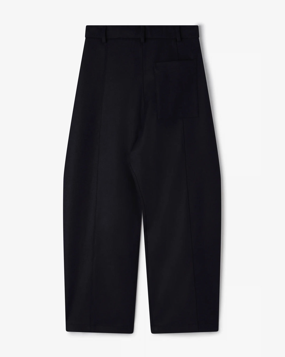 Dark Navy Box Pleat Trouser