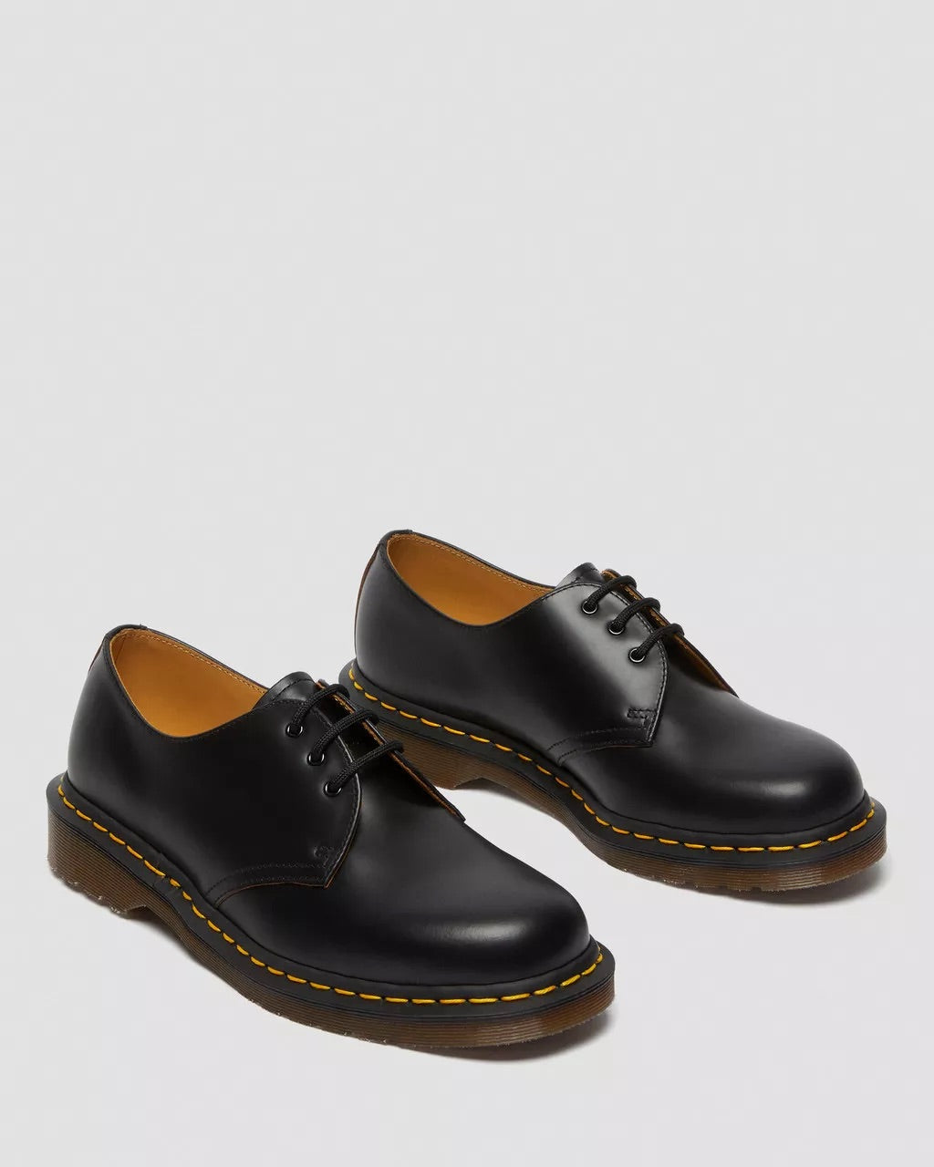 Black Quilon 1461 Vintage Made in England Oxford Shoes