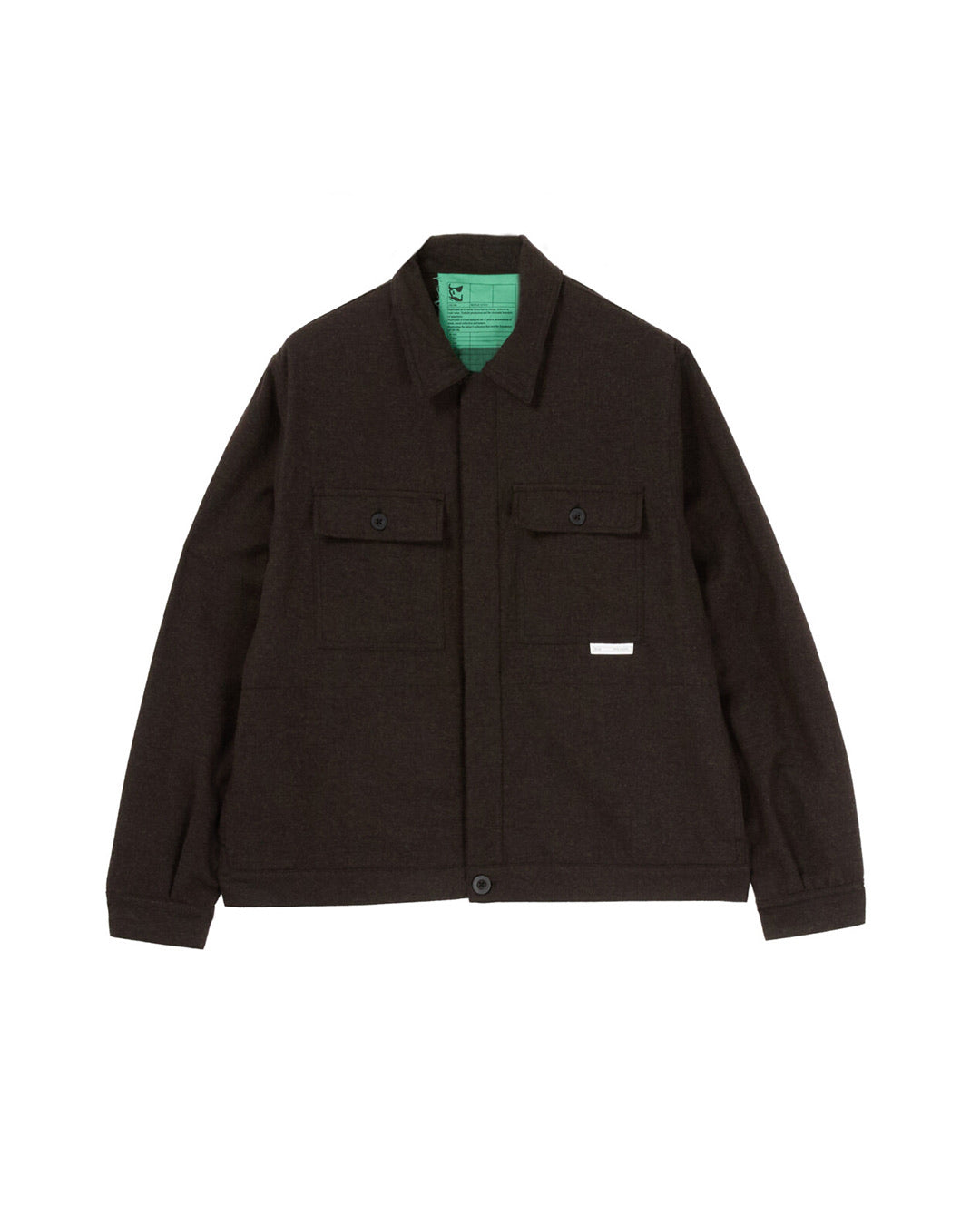 Dark Brown 40000 Replicated Seasonal Short Jacket