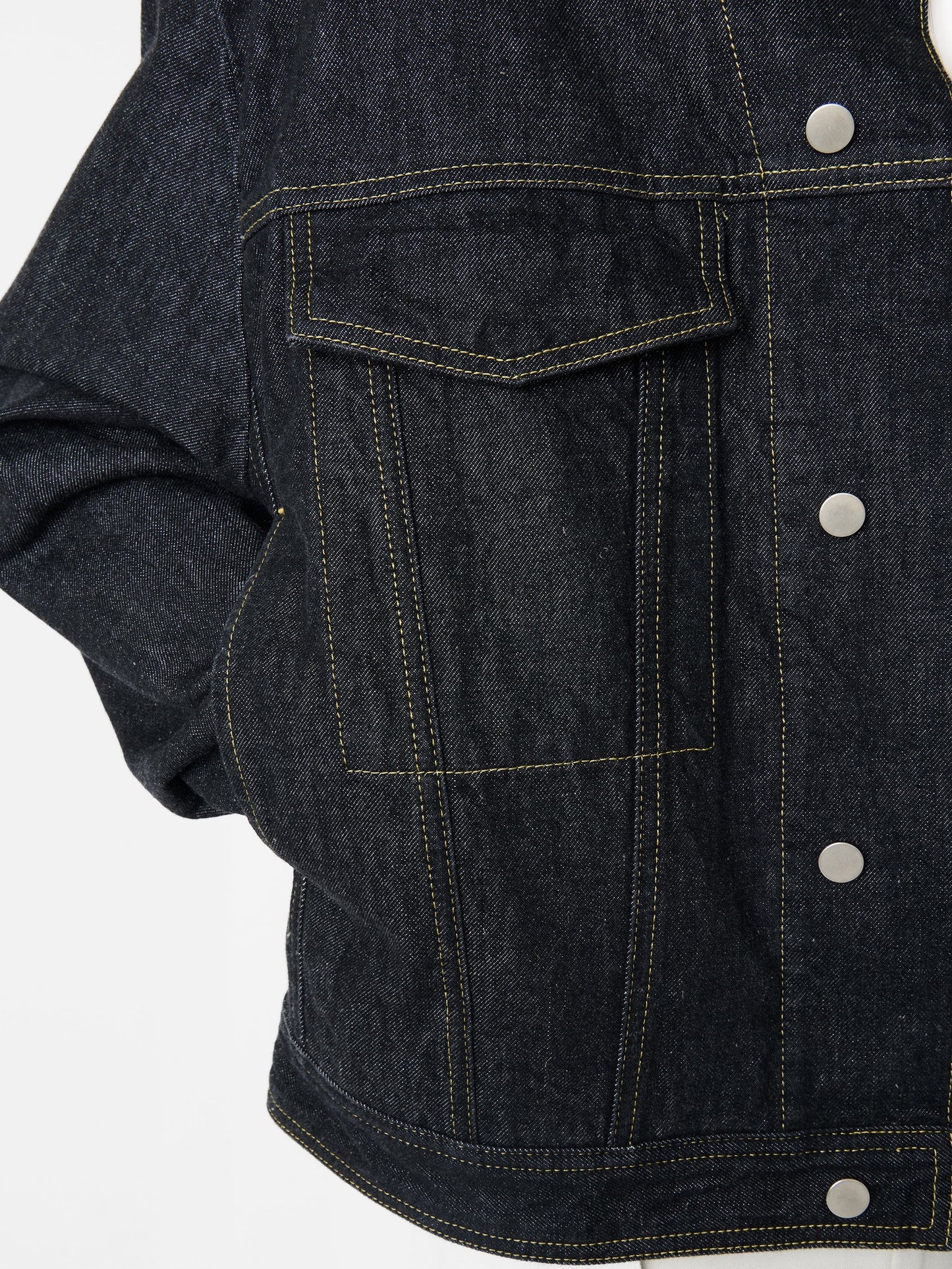 Black Stein Italian Denim Classic Jacket