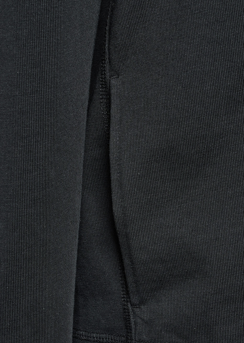 AMOMENTO Black Slim Fit Pocket Jumper