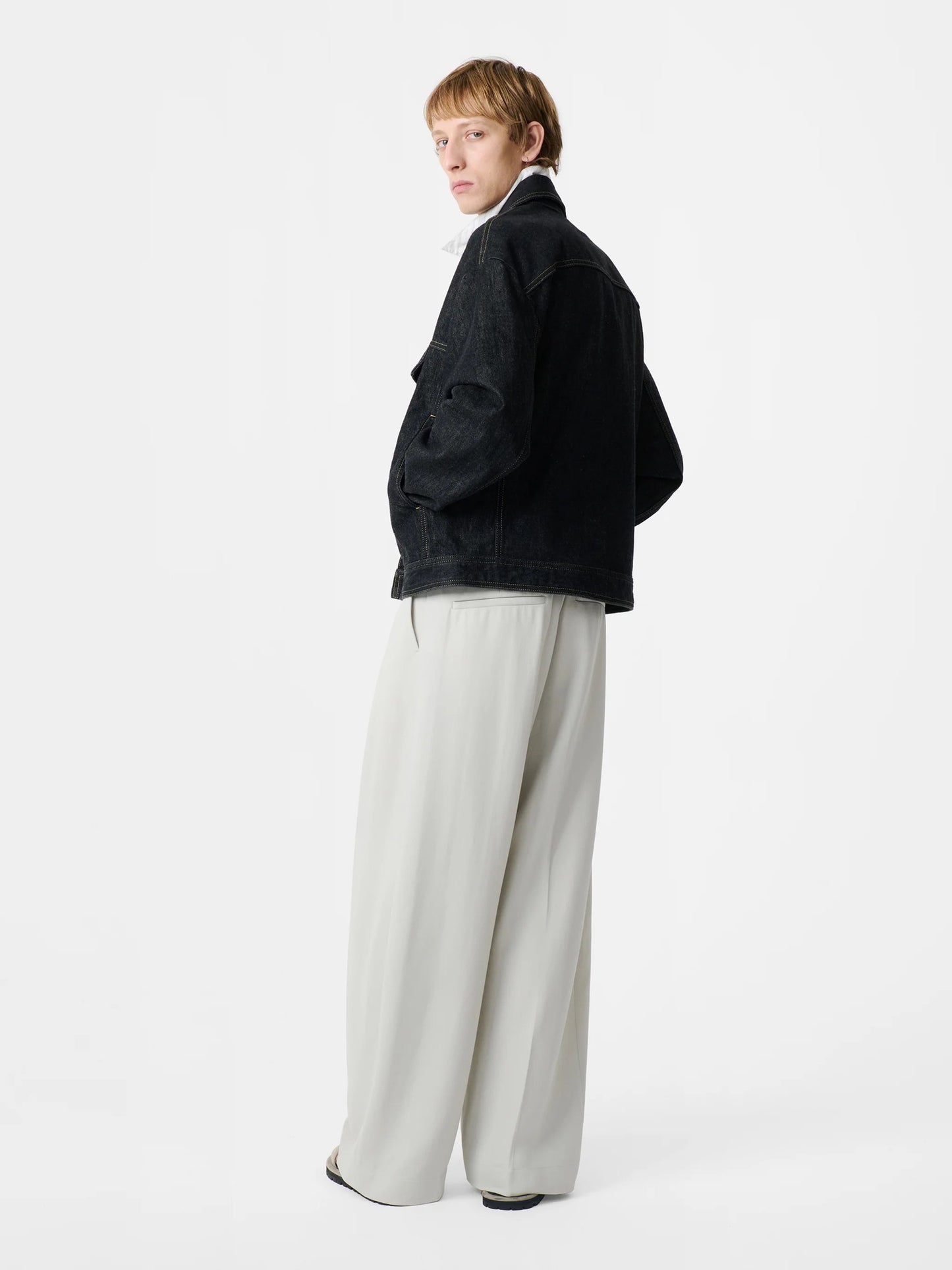 Black Stein Italian Denim Classic Jacket