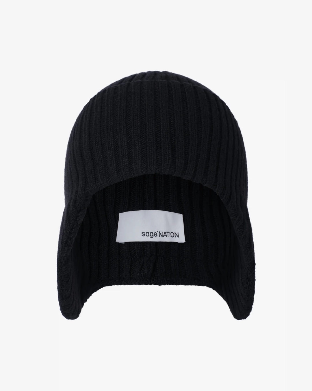 Black Flap Beanie