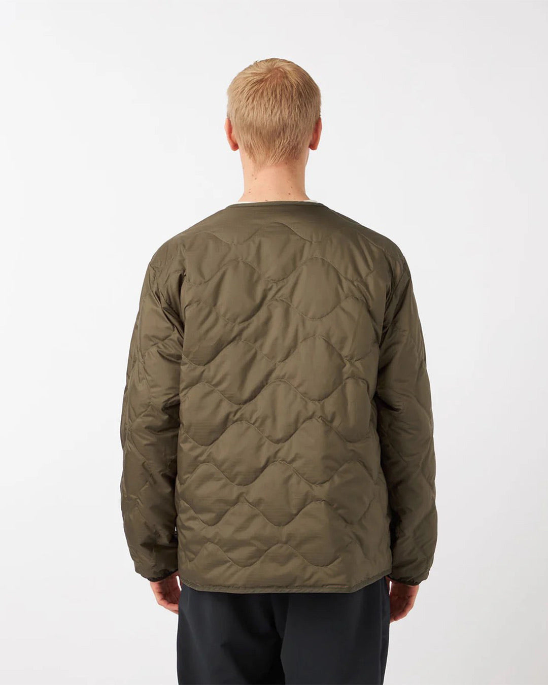 Brown Reversible Down Cardigan