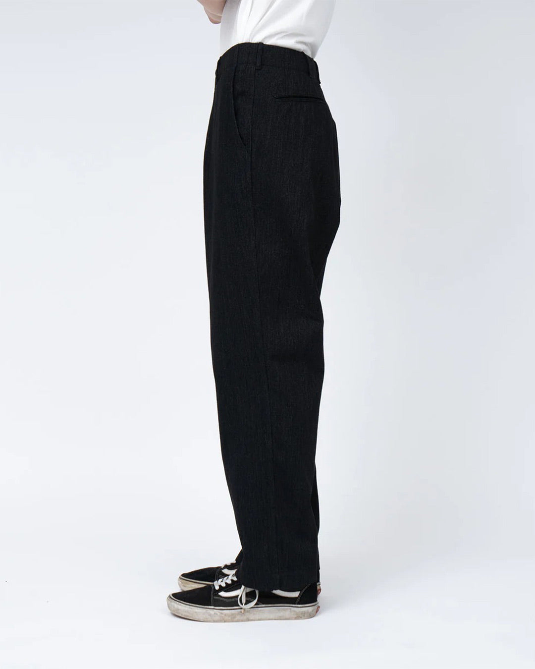 Black Wide Denim Pants
