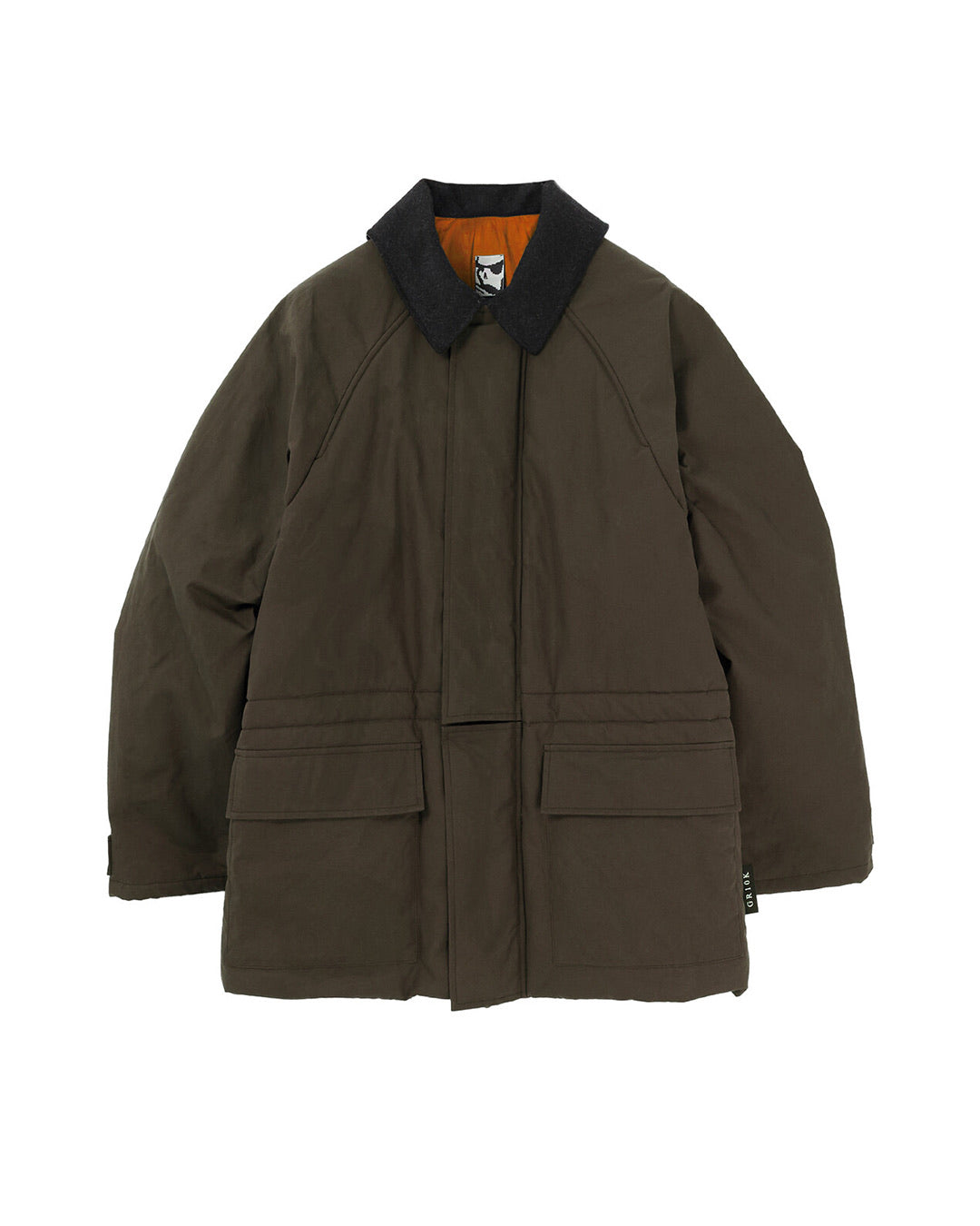 Soil Brown Waxed Padded Parka