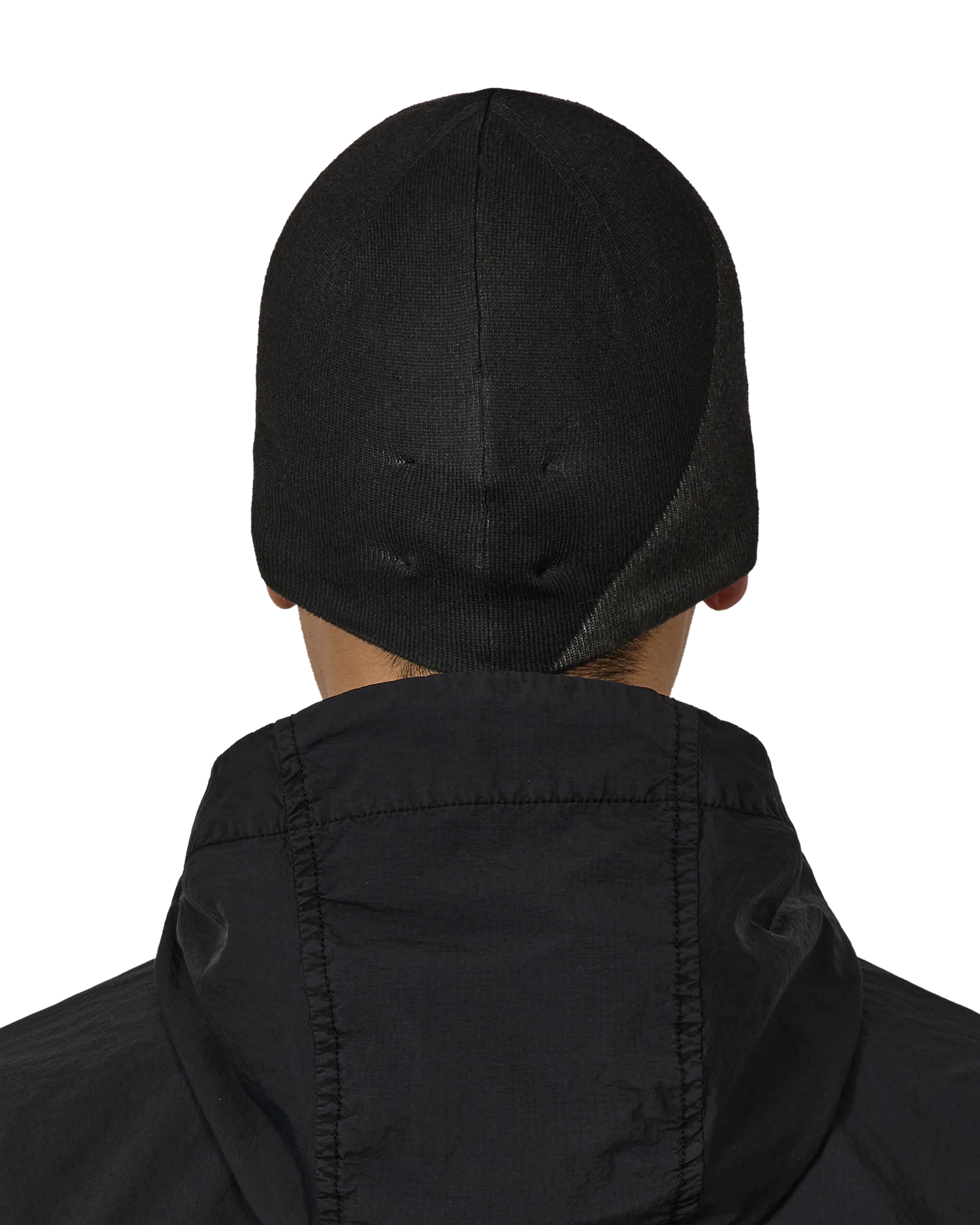Black Logo Cotton Beanie