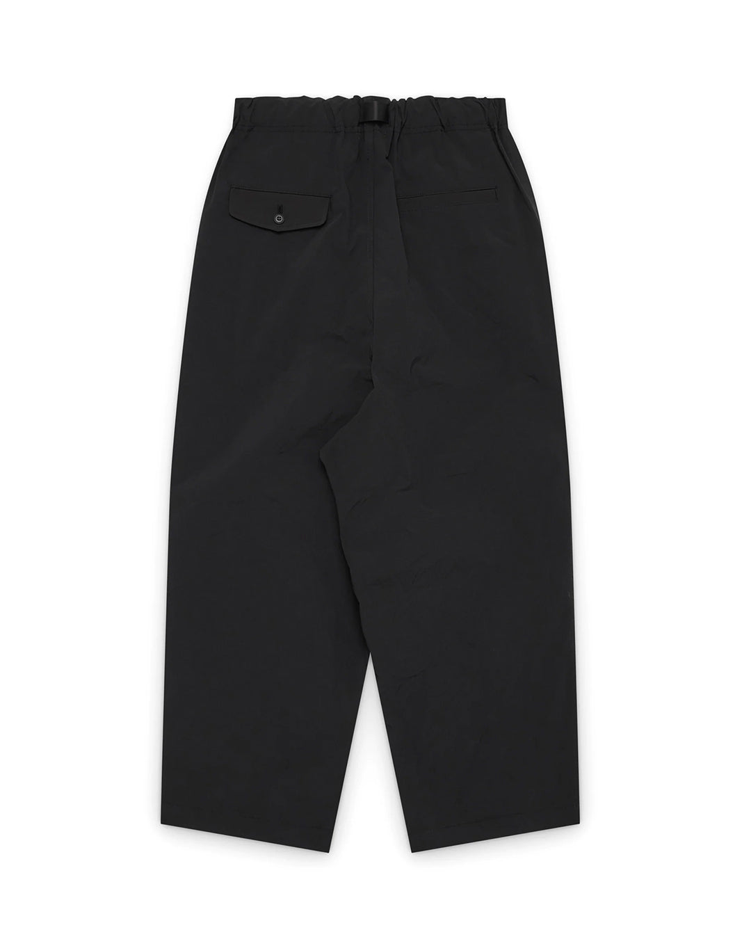 Black Cotton Twill Slightly brushed Pants