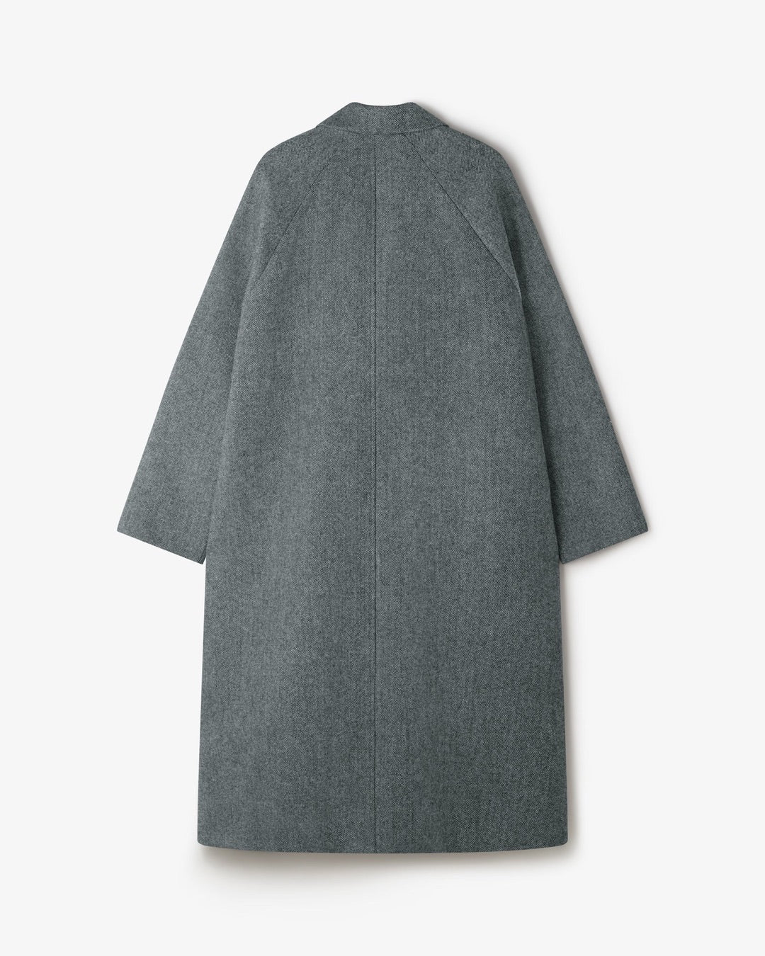 Black and White Herringbone Takeshi Coat