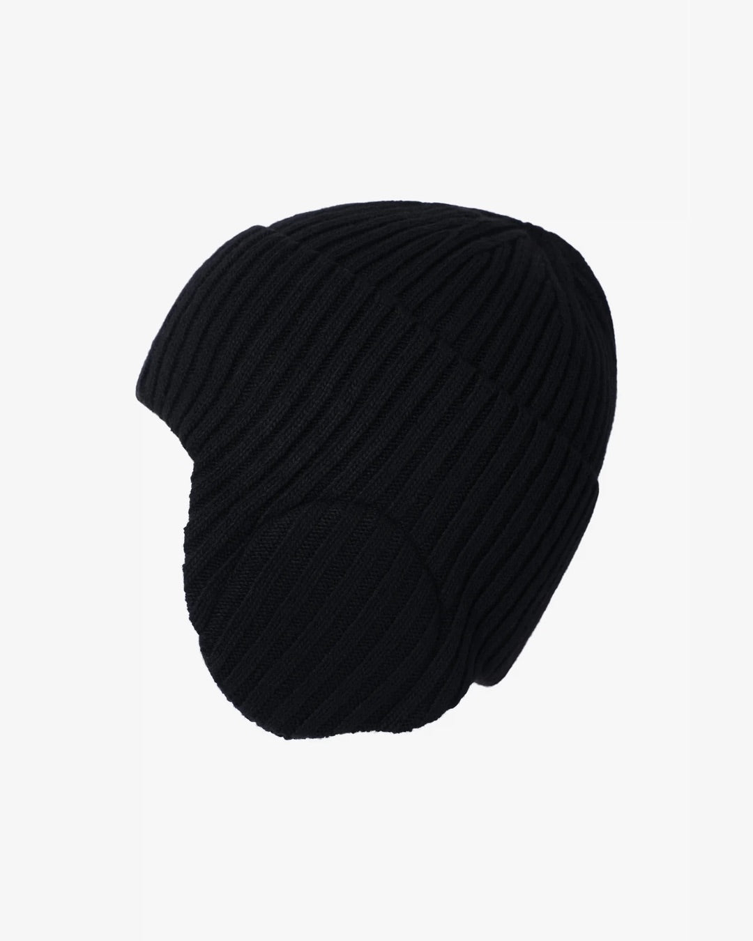 Black Flap Beanie