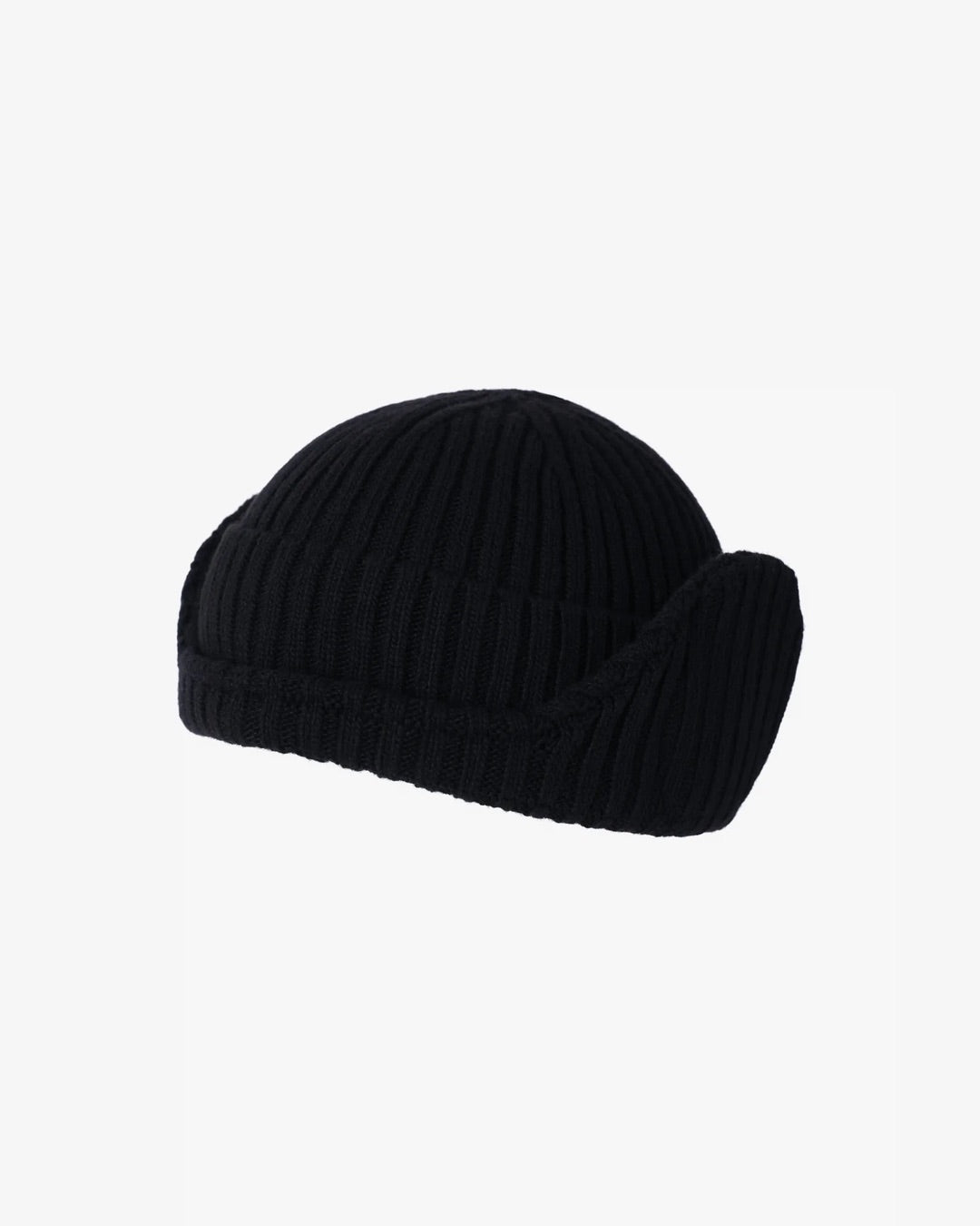 Black Flap Beanie