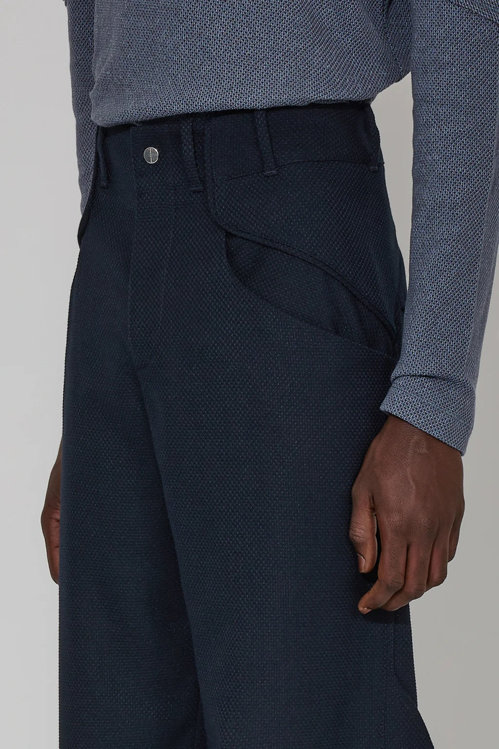 _J.L - A.L_ Lapis Blue Permian Trousers