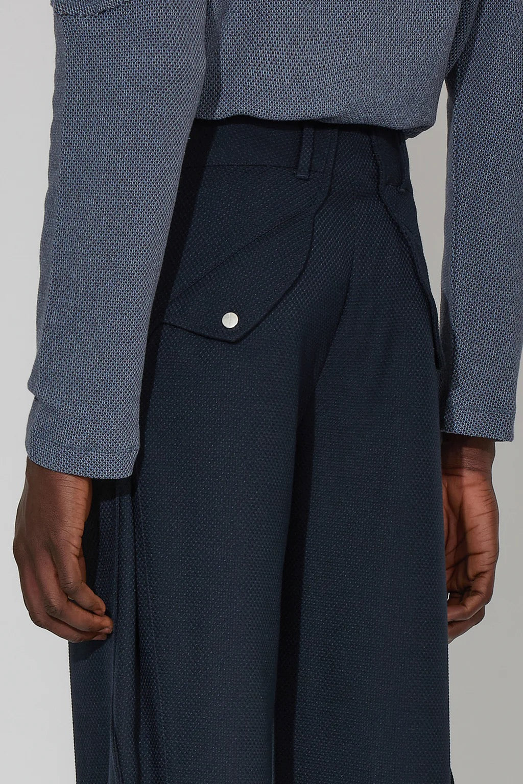 _J.L - A.L_ Lapis Blue Permian Trousers