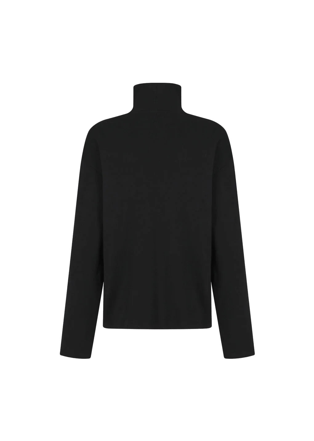 Black Slim Fit Turtle Neck T-Shirt