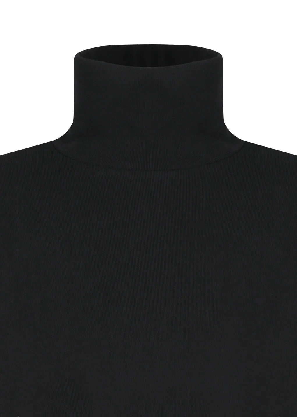 Black Slim Fit Turtle Neck T-Shirt