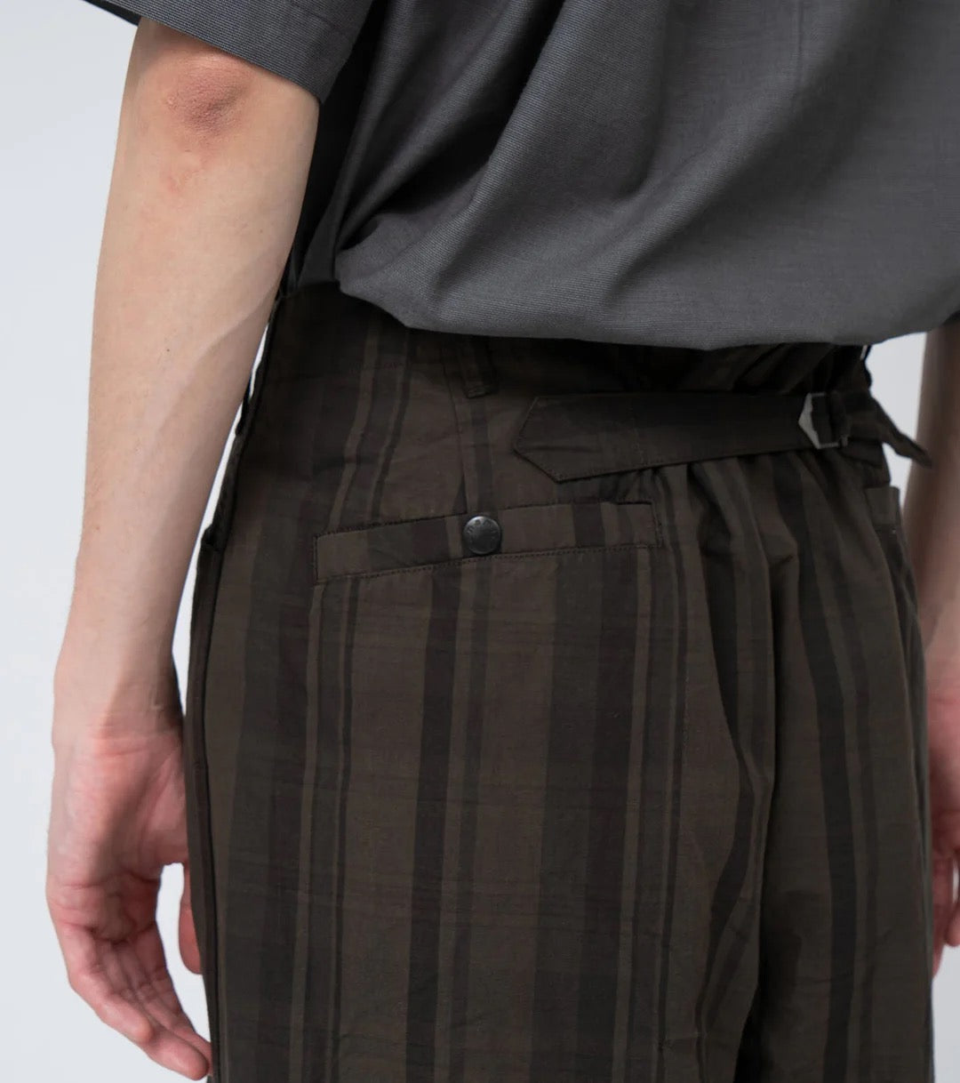 NANAMICA Brown Plaid Dock Pants
