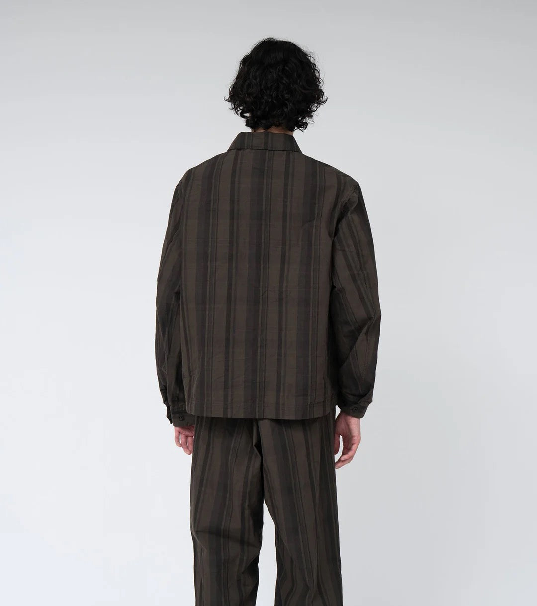 NANAMICA Brown Plaid Dock Jacket