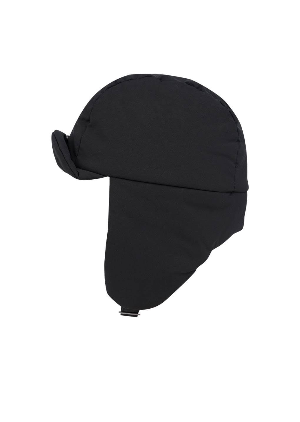 Black Taffeta Padded Earmuff Cap