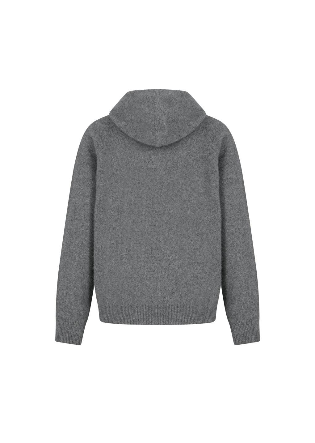 Charcoal Raccoon Hoodie Knit