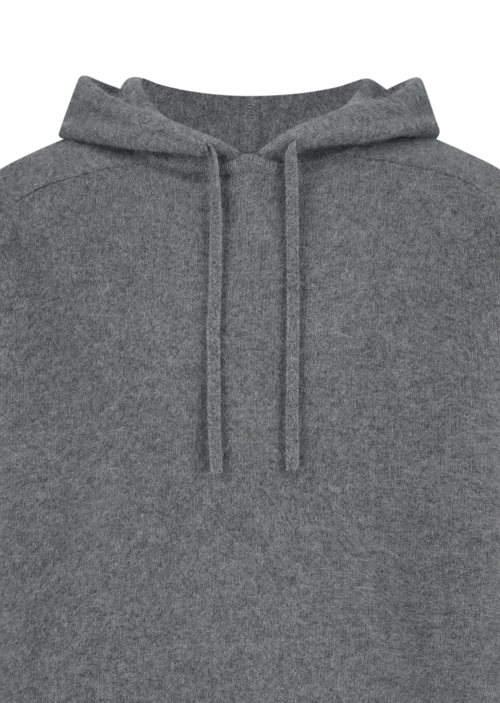 Charcoal Raccoon Hoodie Knit