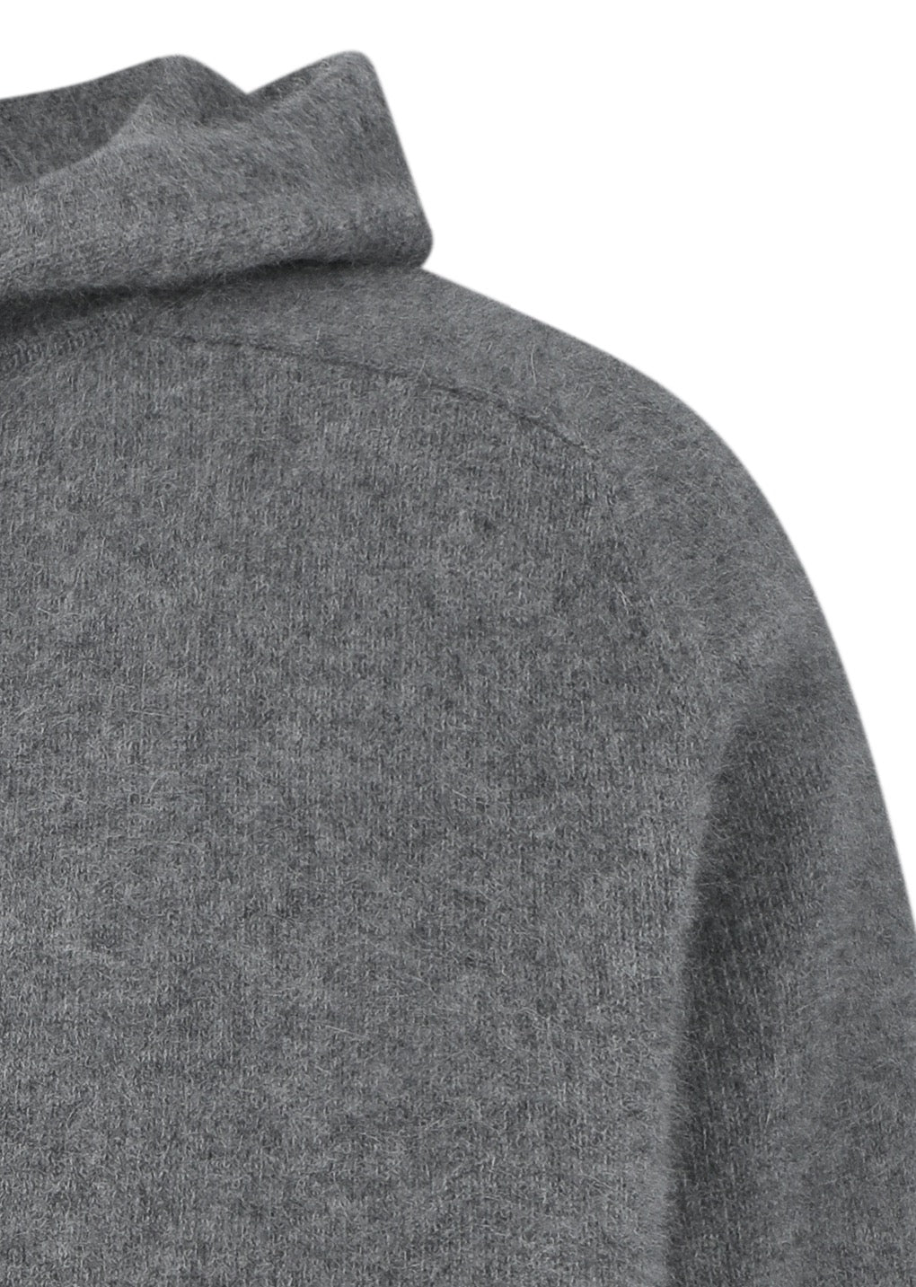 Charcoal Raccoon Hoodie Knit