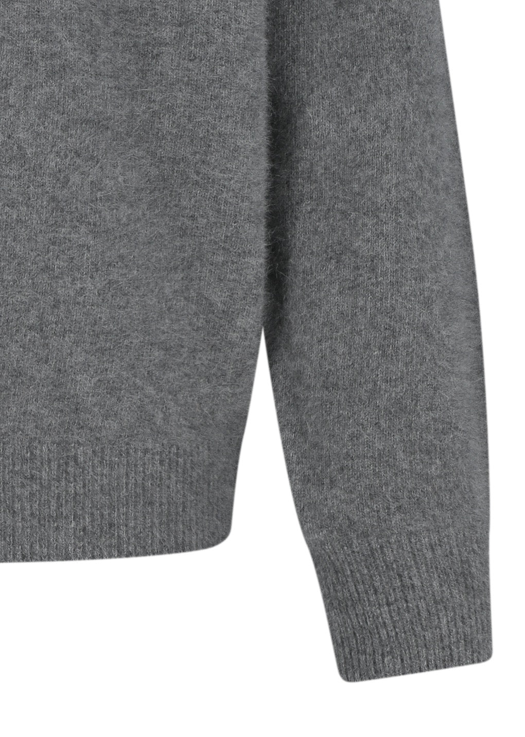 Charcoal Raccoon Hoodie Knit