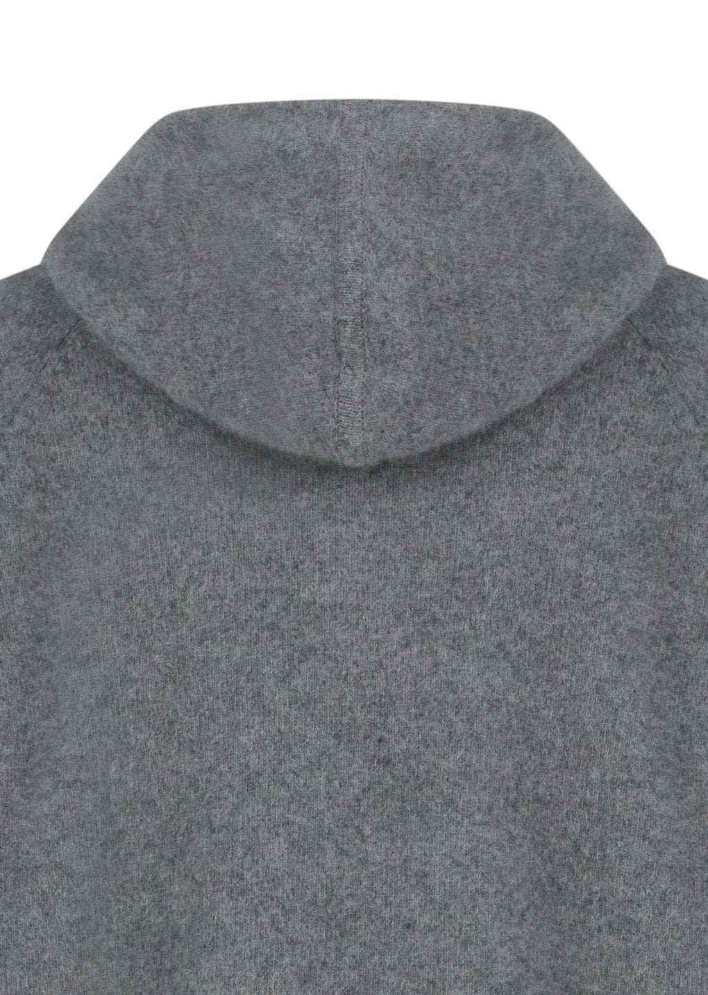 Charcoal Raccoon Hoodie Knit