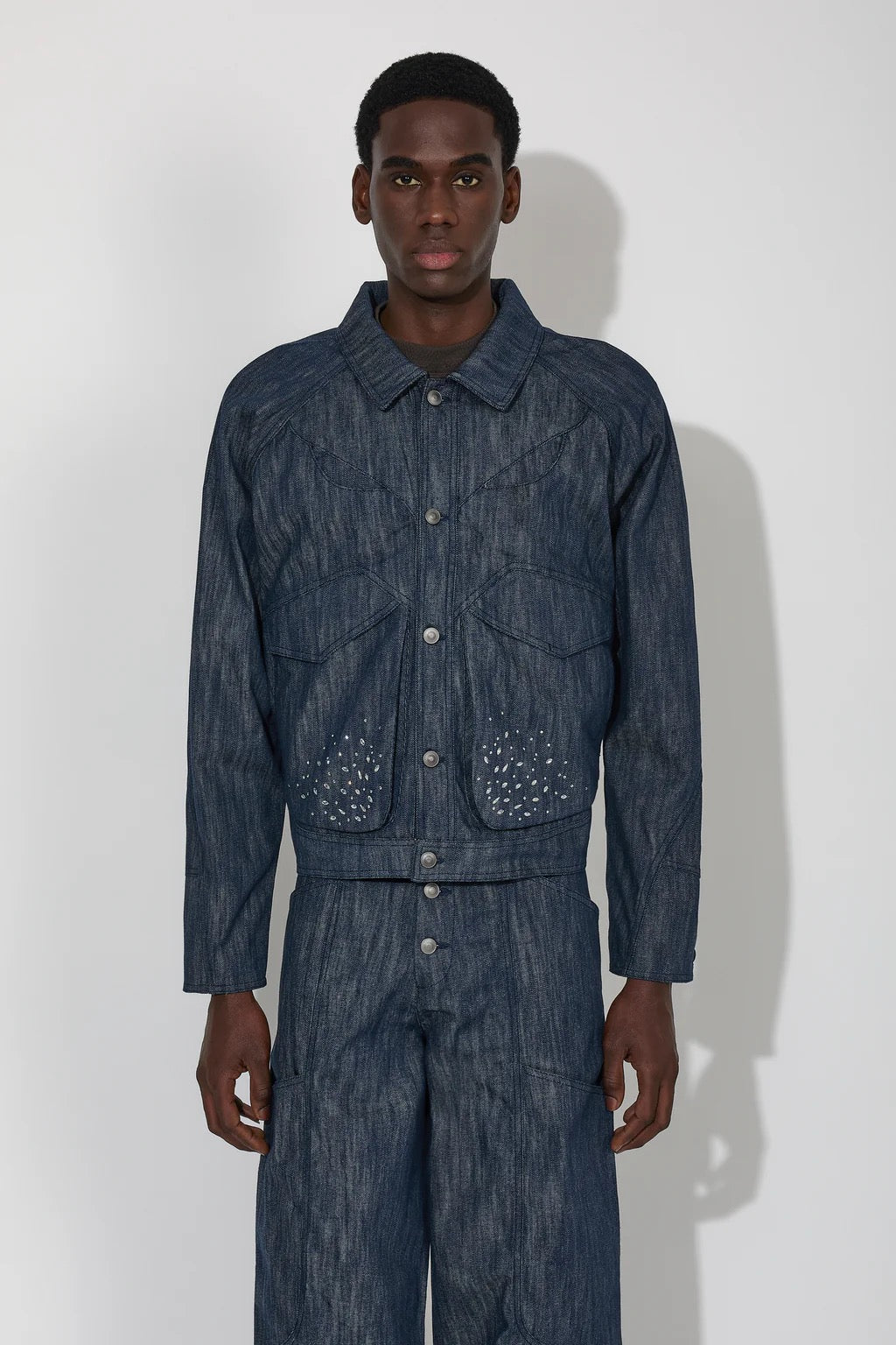 _J.L - A.L_ Rhodus Rhinestones Mantle Jacket