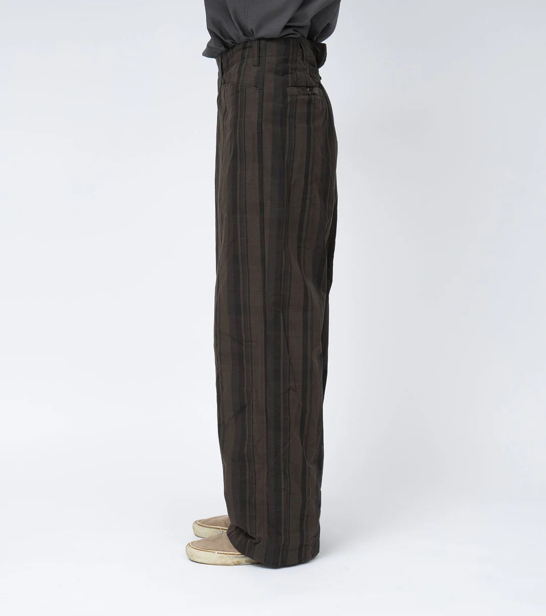 NANAMICA Brown Plaid Dock Pants