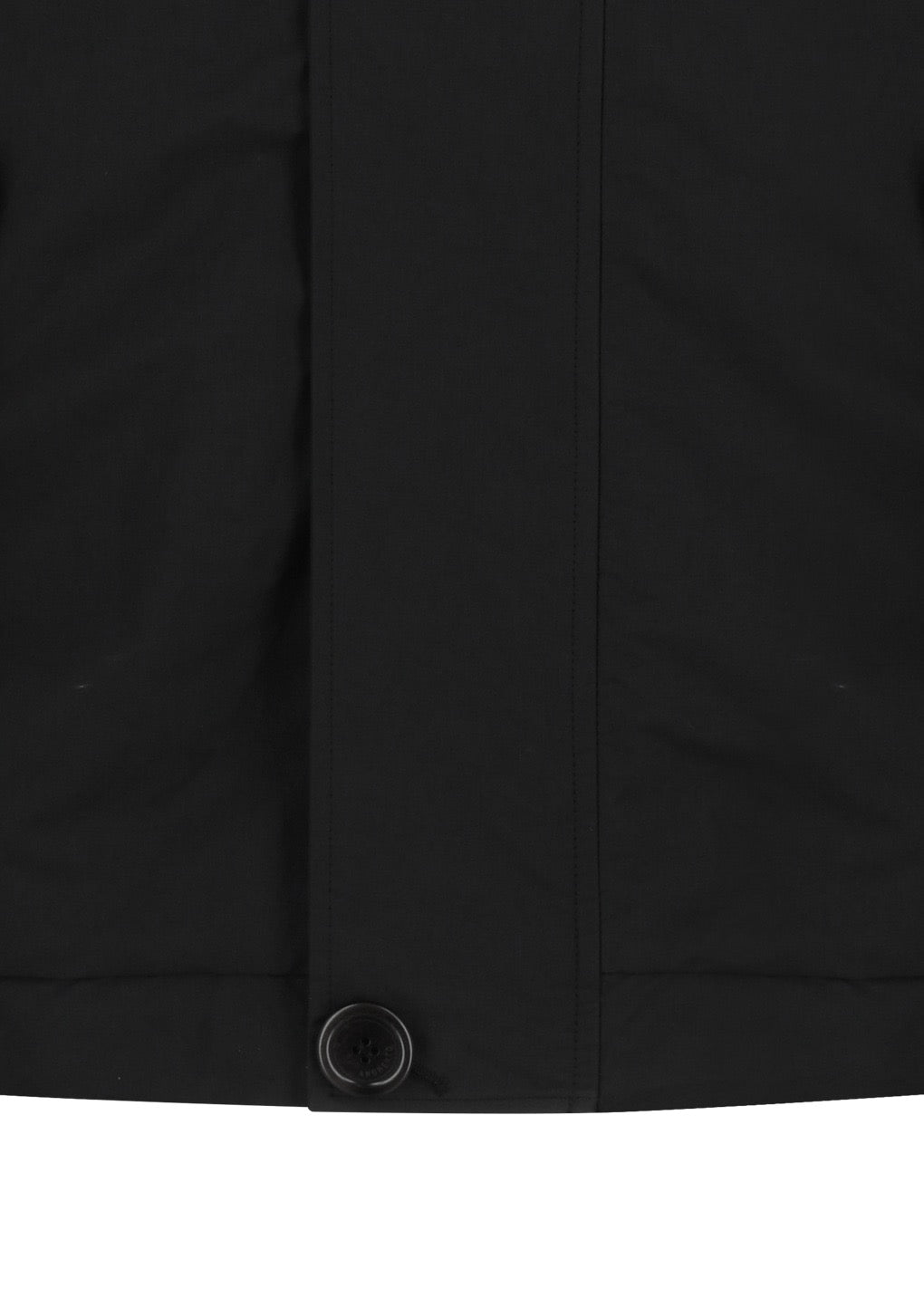 Black Padded Cotton Nylon Jumper