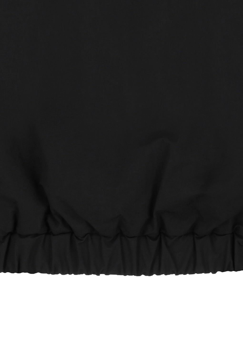 Black Padded Cotton Nylon Jumper