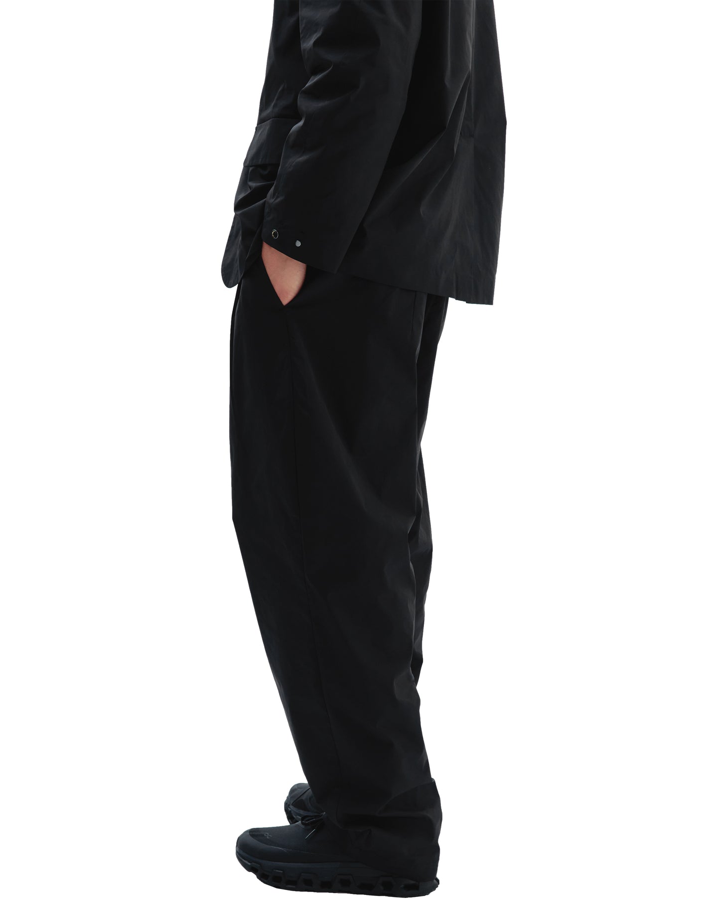 MKRS Type005 Black Double Pleat Wide Pant