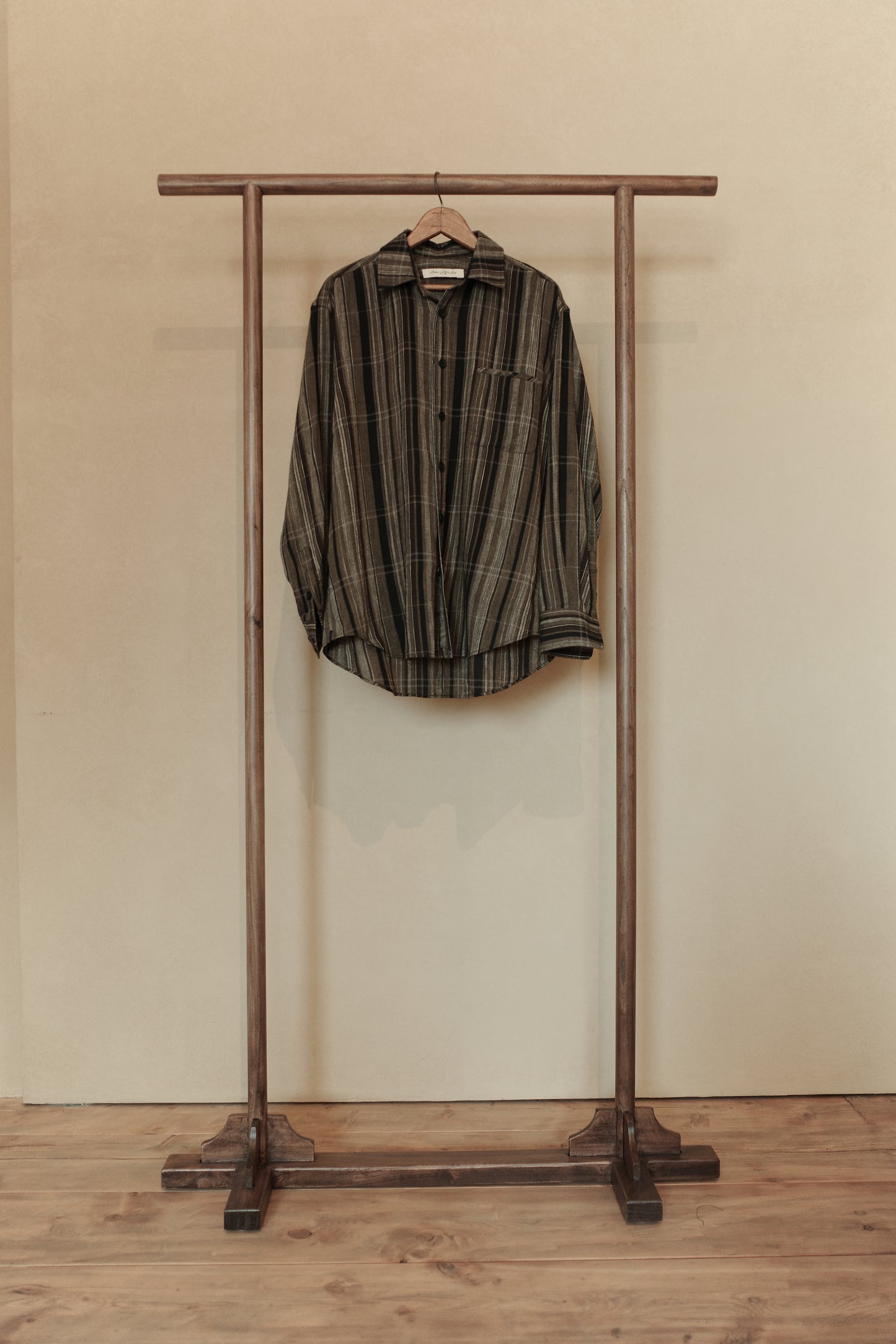 AVIVA JIFEI XUE Earthen Check Easy Shirt