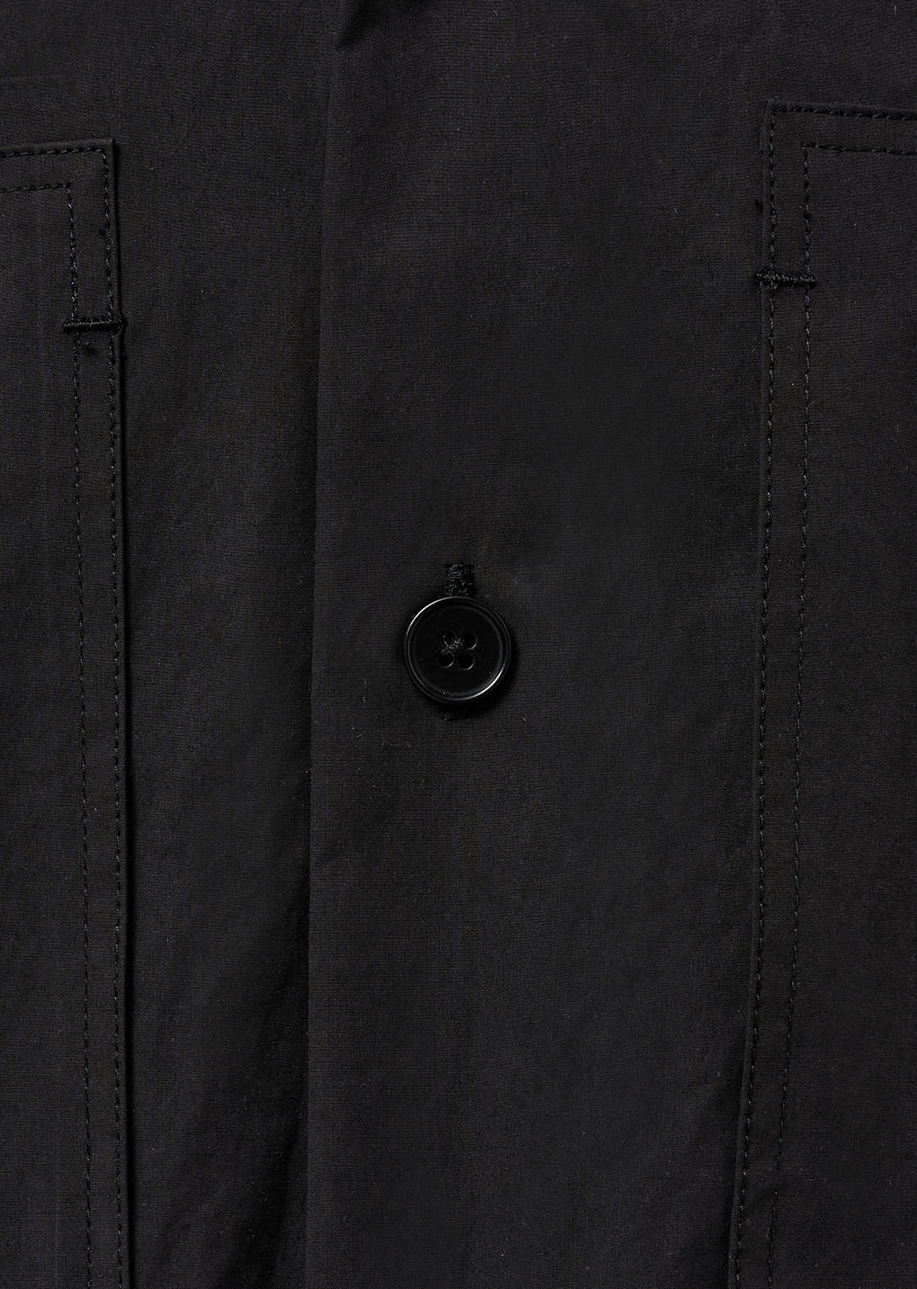 AMOMENTO Black Pocket Half Shirts