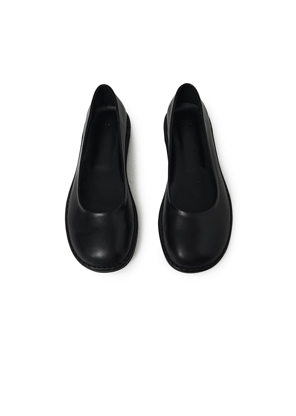 Black Rounded Flats
