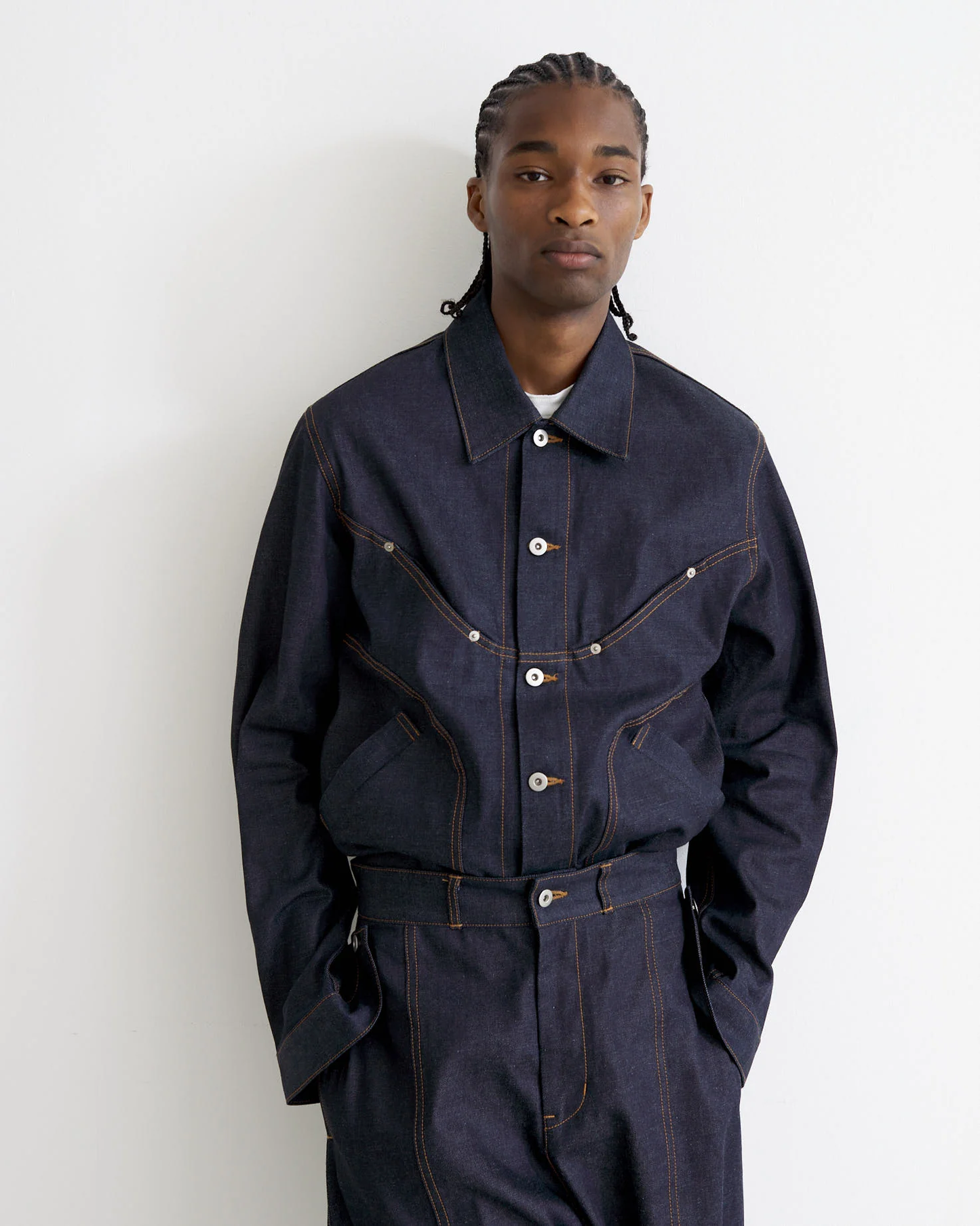 SAGE NATION Raw Indigo Jiji Denim Jacket
