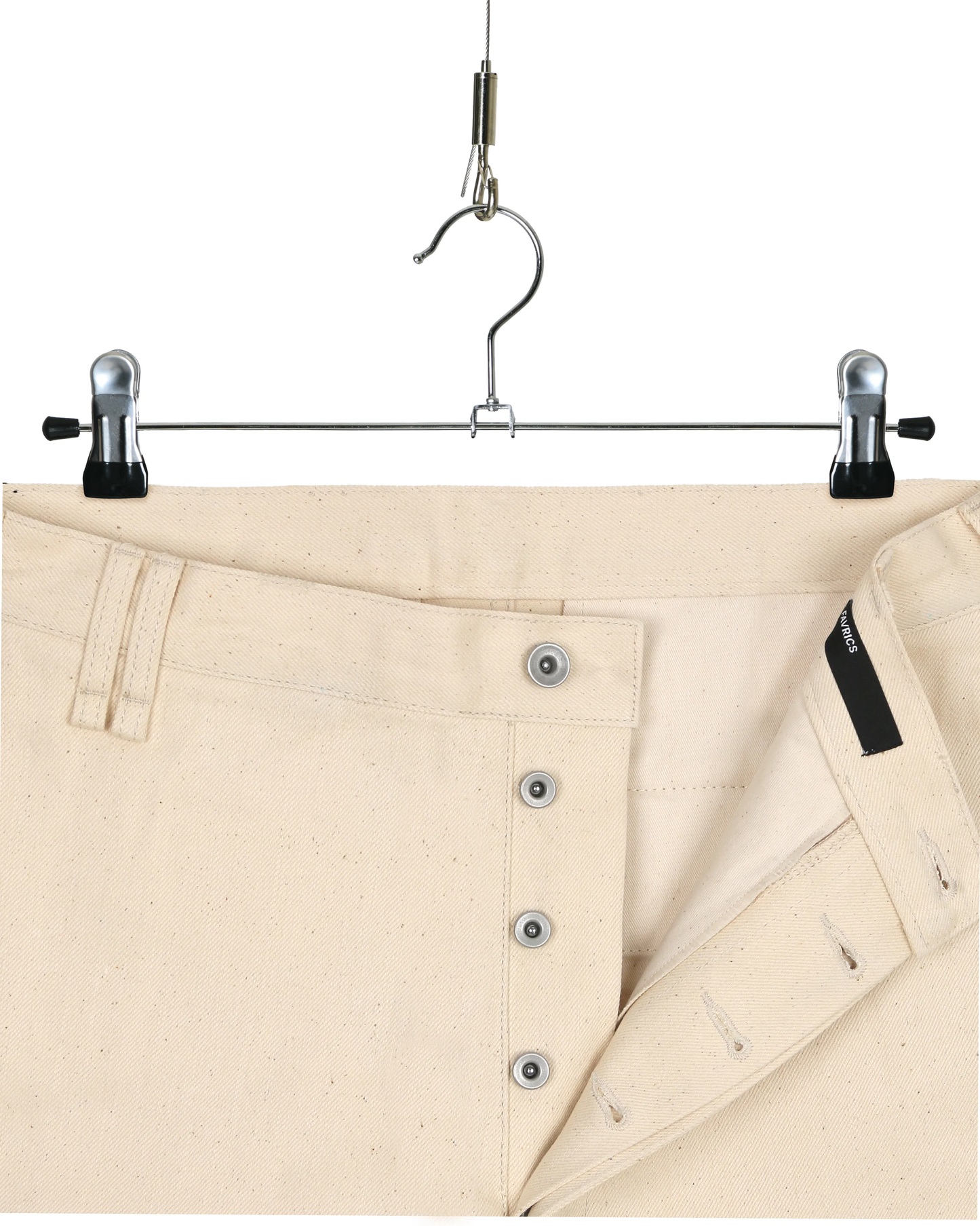 Ecru Japanese Selvedge Utility Chino Pants