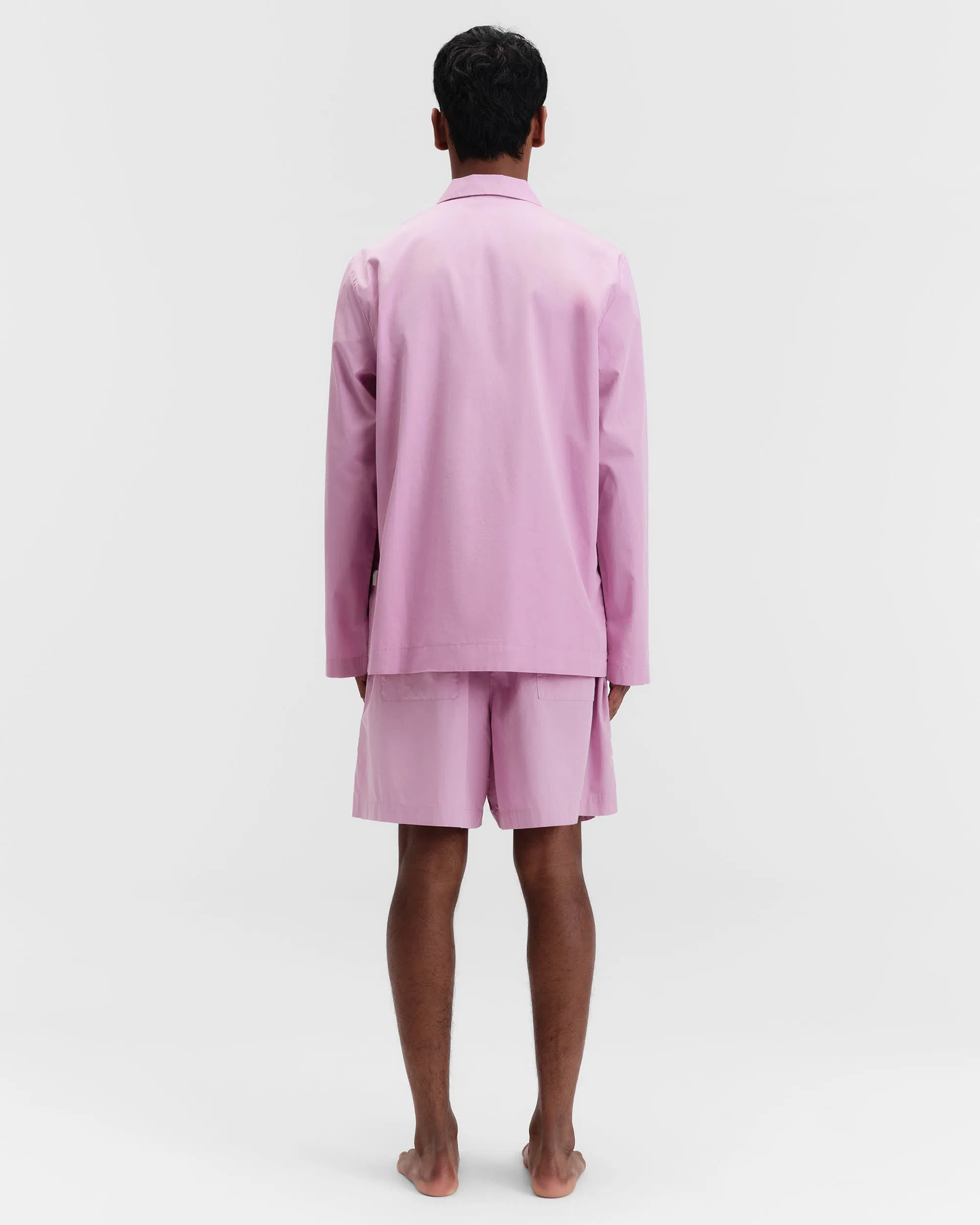 Purple Pink Cotton Poplin Pyjamas Shorts