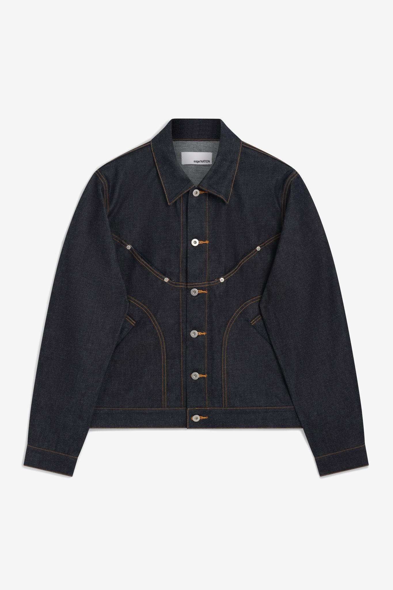 SAGE NATION Raw Indigo Jiji Denim Jacket