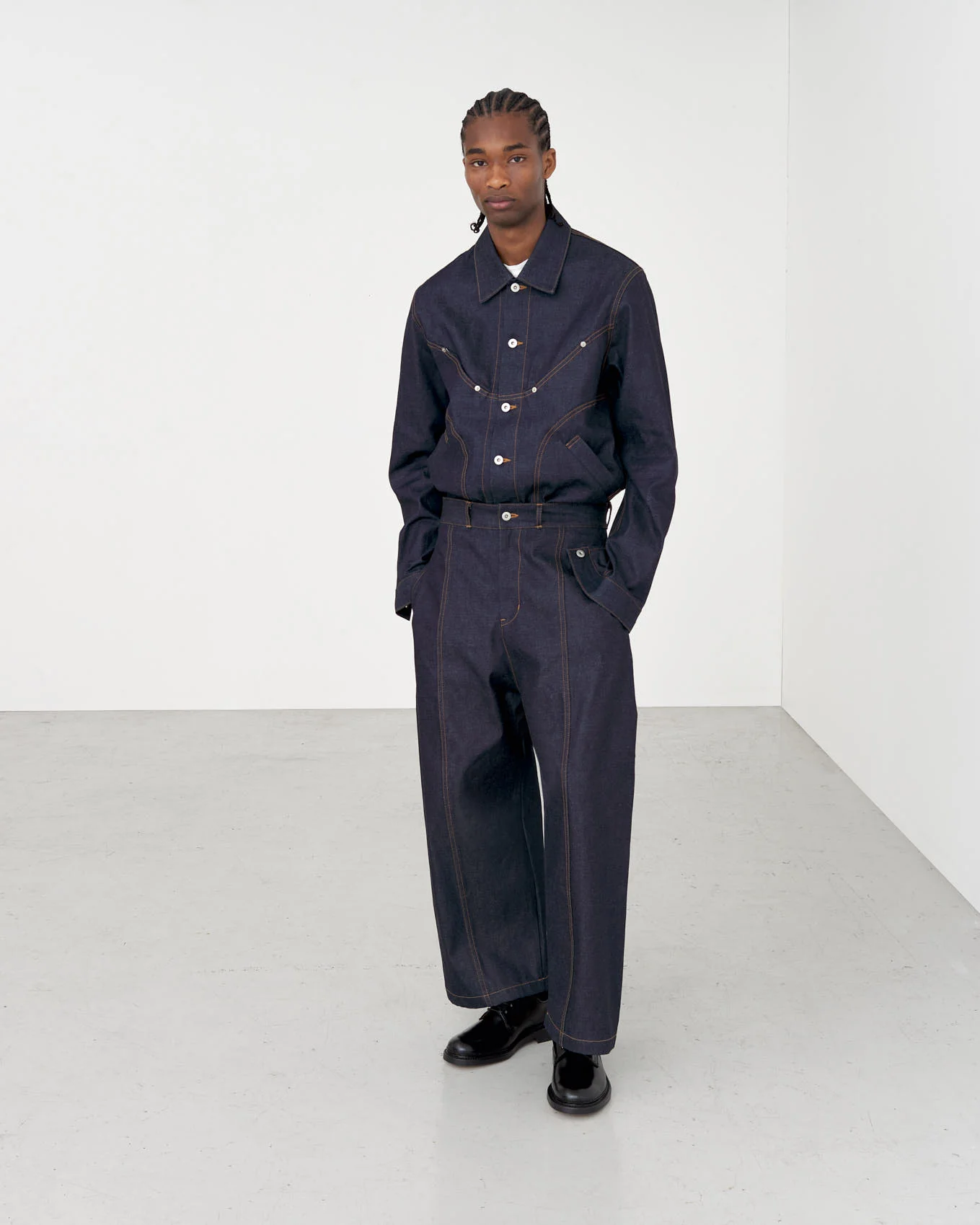 SAGE NATION Raw Indigo Jiji Denim Jacket
